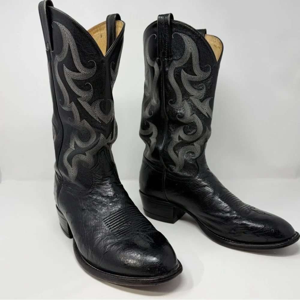 Tony Lama | Shoes | Tony Lama Black Leather Western Cowboy  display picture 1